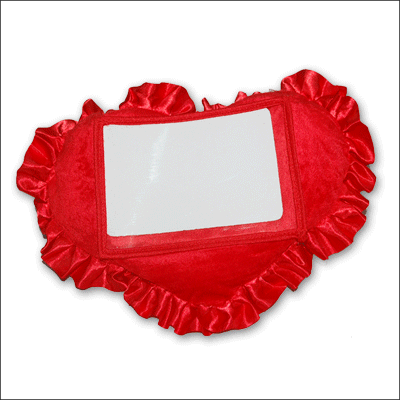 "Heart shape Pillow with Photo - BGB-235-code006 - Click here to View more details about this Product